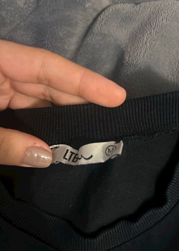 Siyah Kadın Crop Tişört Kısa Kollu - Görsel 2