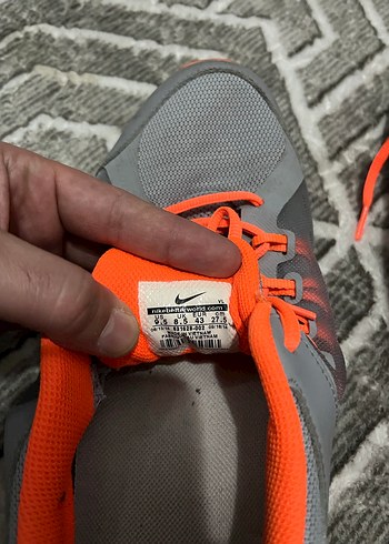 Gri Turuncu Bağcıklı Spor erkek ayakkabı - Görsel 4