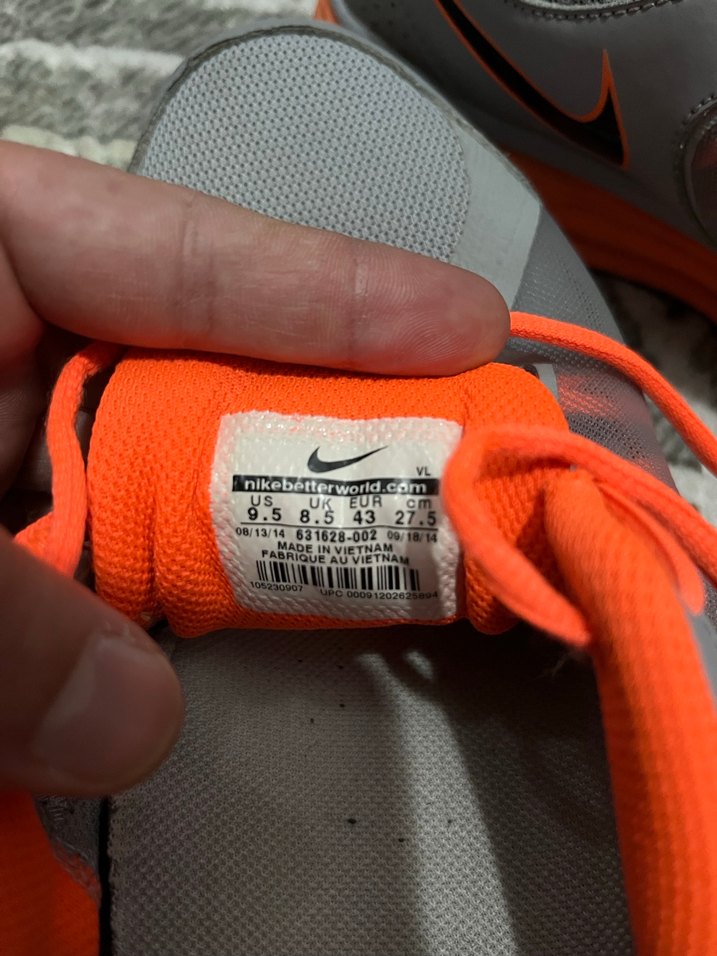 Gri Turuncu Bağcıklı Spor erkek ayakkabı - Görsel 5