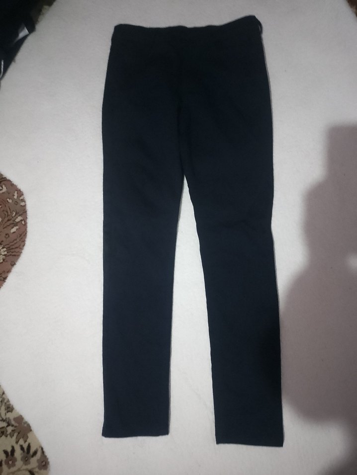 Siyah Kemerli Kadın Kot Pantolon - Görsel 3