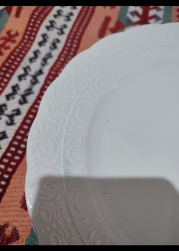 Kutahya Porselen Desenli Beyaz Tabak - Görsel 2