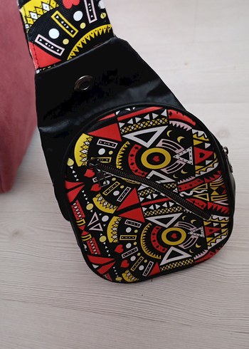 Renkli Desenli Kadın Çapraz Çanta - Görsel 2