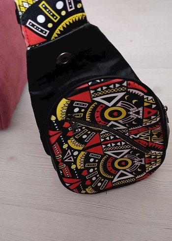 Renkli Desenli Kadın Çapraz Çanta - Görsel 3