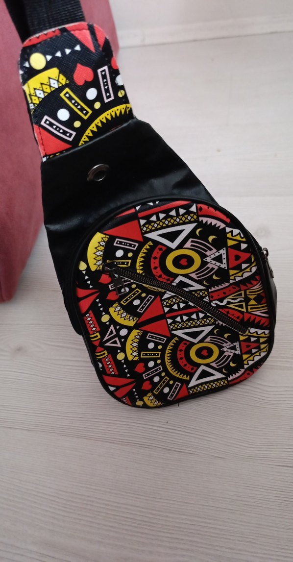 Renkli Desenli Kadın Çapraz Çanta - Görsel 2