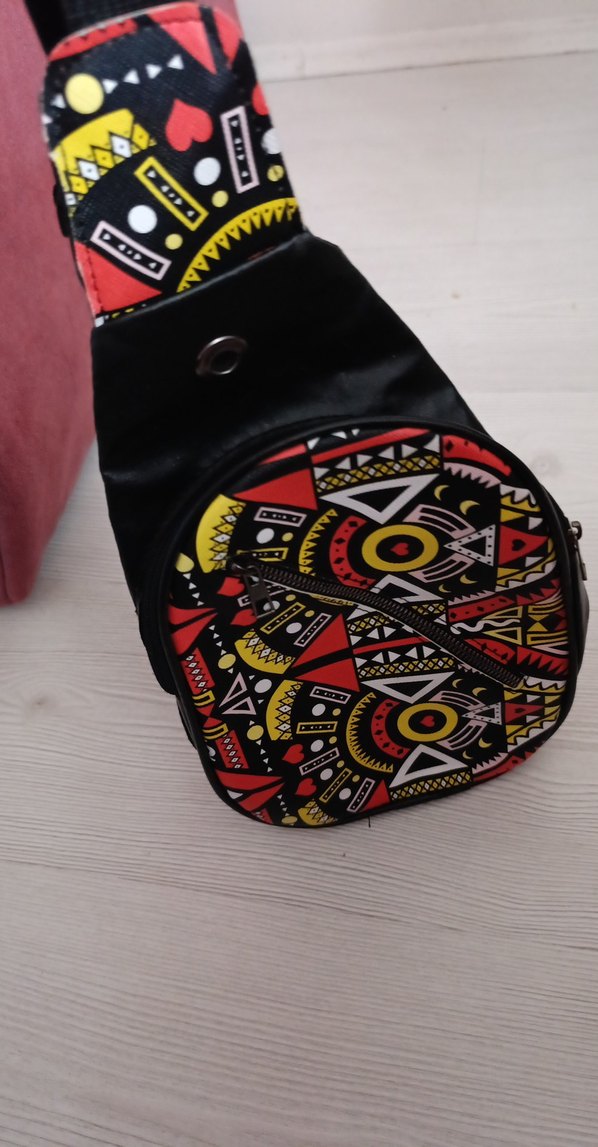 Renkli Desenli Kadın Çapraz Çanta - Görsel 3