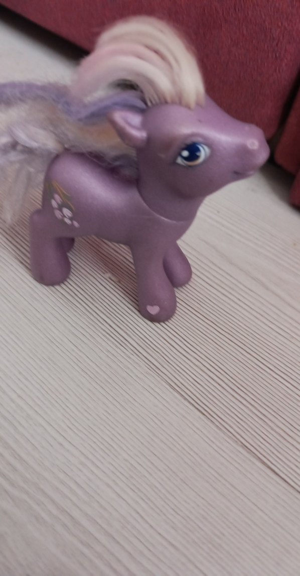 Pastel Mor At Figürü oyuncak - Görsel 3