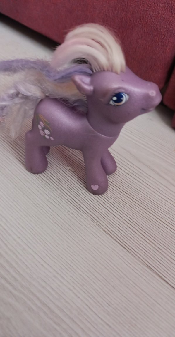 Pastel Mor At Figürü oyuncak - Görsel 2
