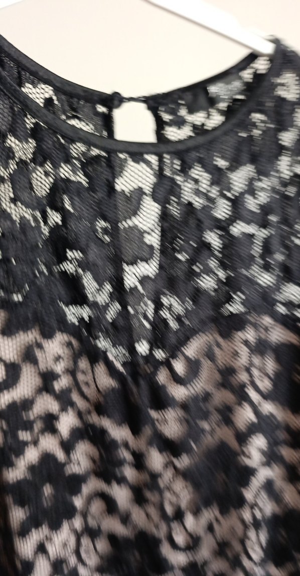 Dantelli Siyah Uzun Kadın Abiye Elbise - Görsel 5