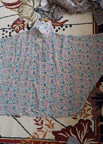 Çiçek Desenli Bohem Kadın Gömlek - Görsel 9