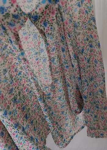 Çiçek Desenli Bohem Kadın Gömlek - Görsel 3