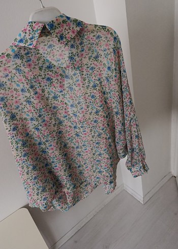 Çiçek Desenli Bohem Kadın Gömlek - Görsel 7