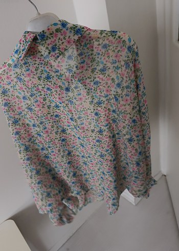 Çiçek Desenli Bohem Kadın Gömlek - Görsel 4