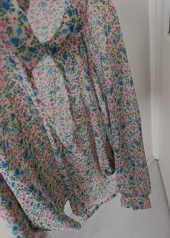 Çiçek Desenli Bohem Kadın Gömlek - Görsel 2