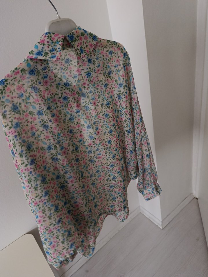 Çiçek Desenli Bohem Kadın Gömlek - Görsel 5