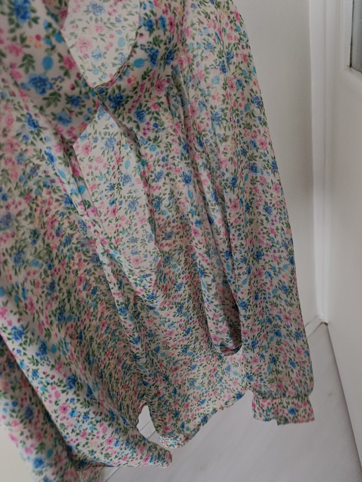 Çiçek Desenli Bohem Kadın Gömlek - Görsel 2