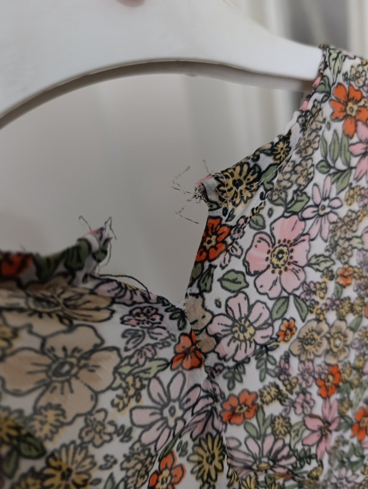 Bohem V Yaka Uzun Kollu şifon Bluzu - Görsel 4