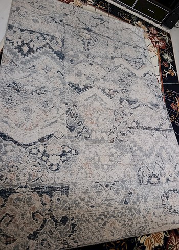 Gri Bohem Desenli Halı - Görsel 10