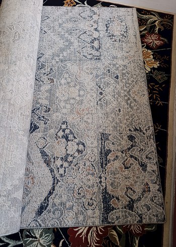 Gri Bohem Desenli Halı - Görsel 4