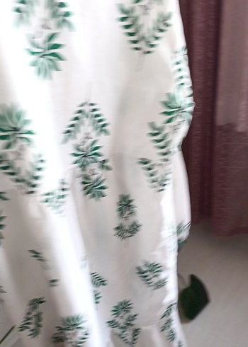 Yeşil Baskılı Bohem Uzun Elbise - Görsel 7