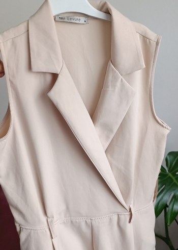 Bej Minimalist Tulum, Kolsuz, Midi Boy - Görsel 2