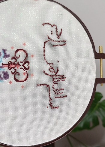 Bohem Anahtarlı El İşi Duvar Süsü kanaviçe nakışlı - Görsel 7