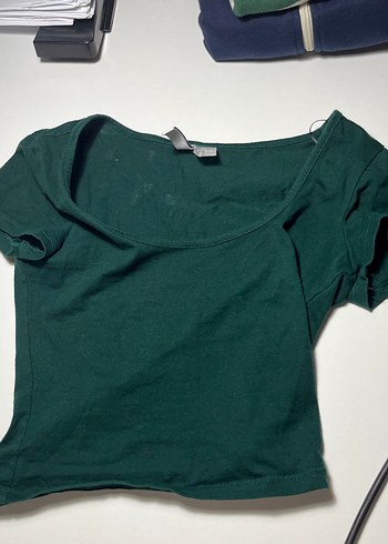 Yeşil Straplez Crop Top - Görsel 3