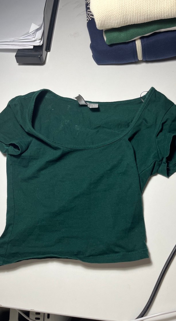 Yeşil Straplez Crop Top - Görsel 3