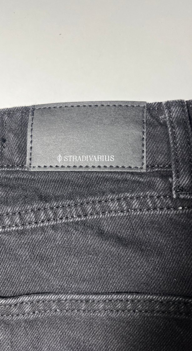 Siyah Denim Mini Etek - Görsel 5