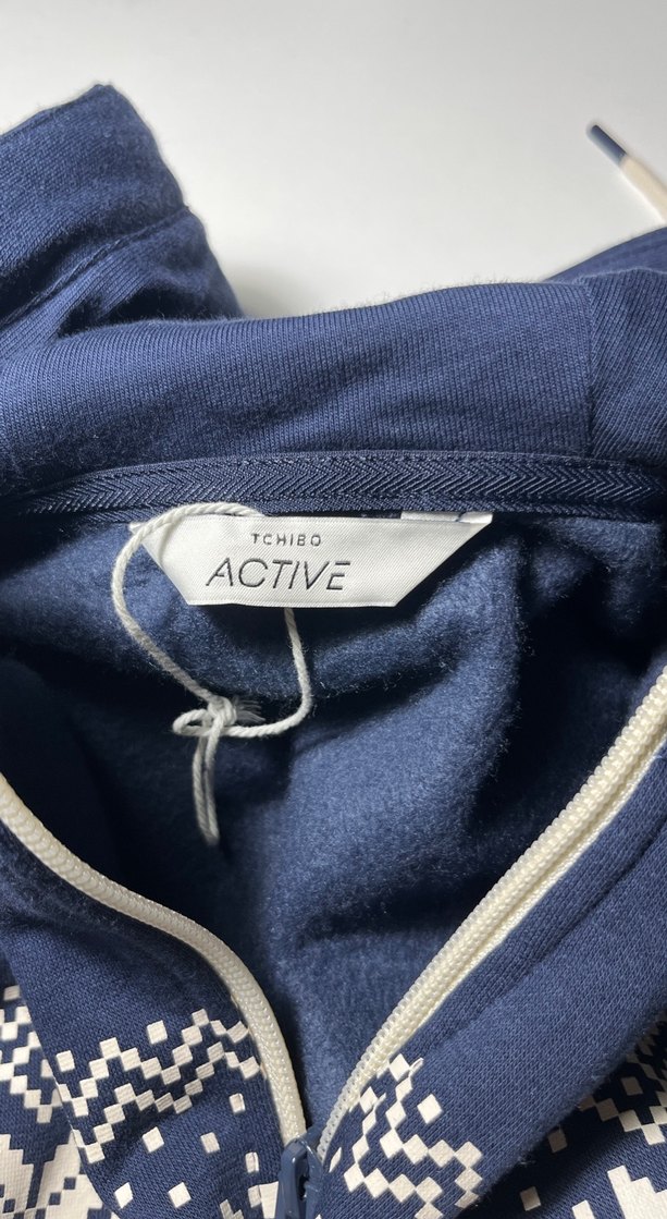 Fermuarlı Yüksek Yakalı Kadın Mavi Mont - Görsel 5