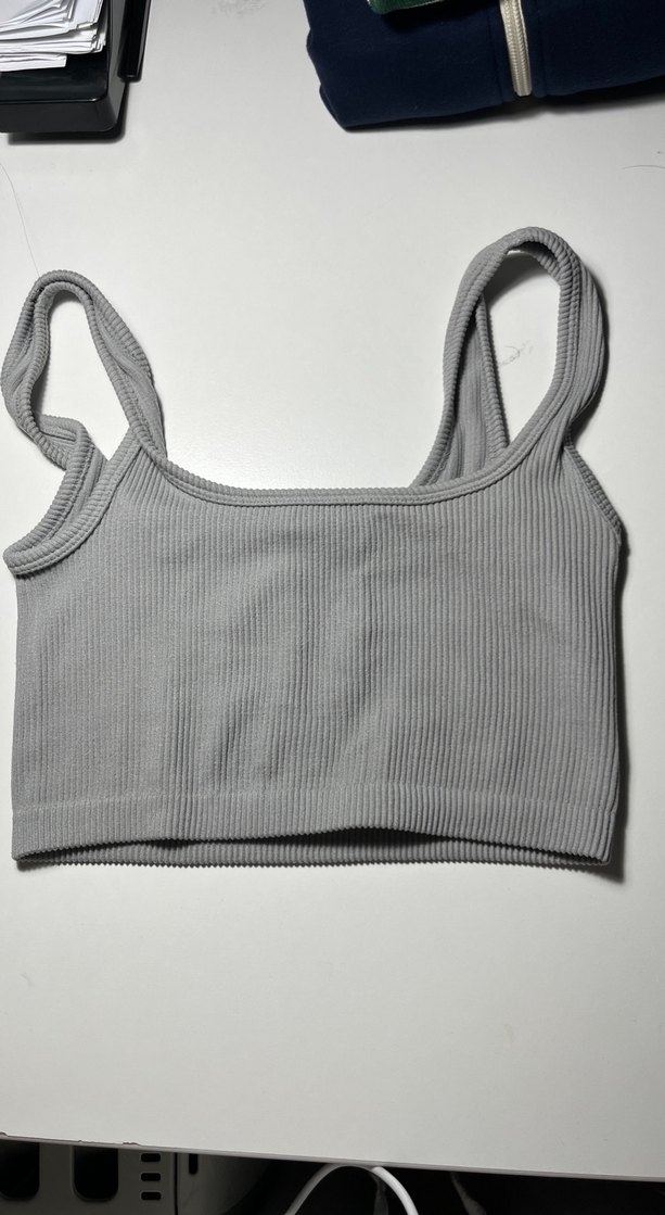 Gri Midi Spor Atlet Bralet - Görsel 3