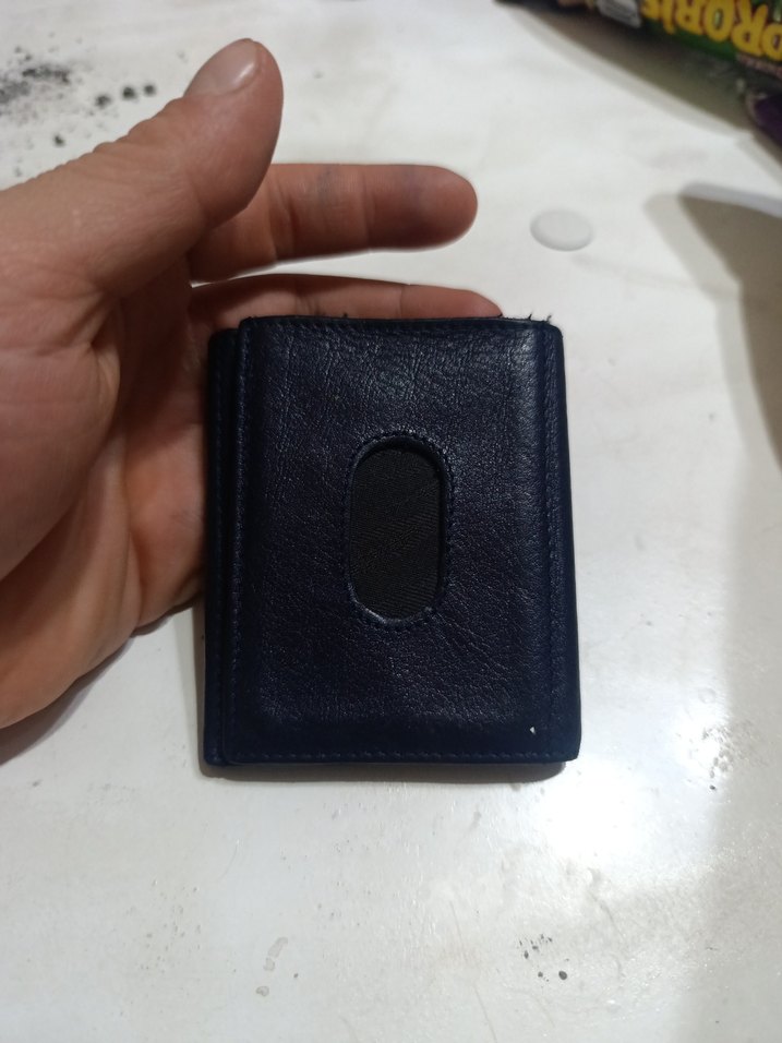 Lacivert Minimalist Erkek Cüzdanı - Görsel 5