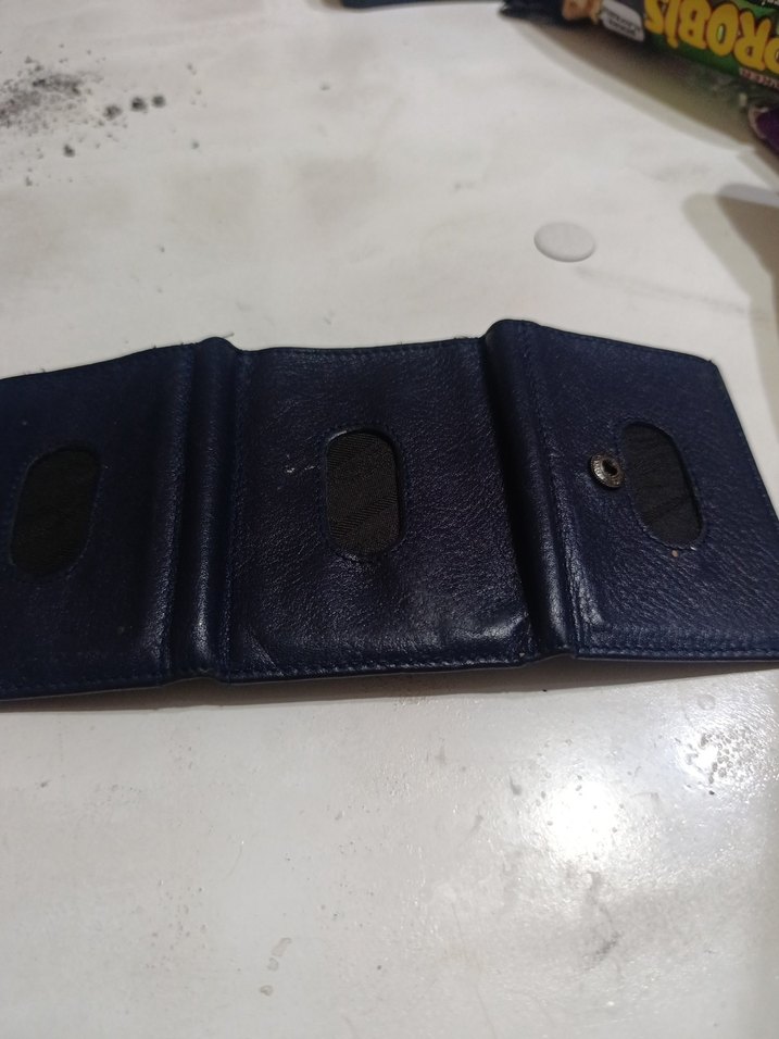 Lacivert Minimalist Erkek Cüzdanı - Görsel 2