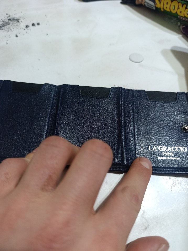 Lacivert Minimalist Erkek Cüzdanı - Görsel 4