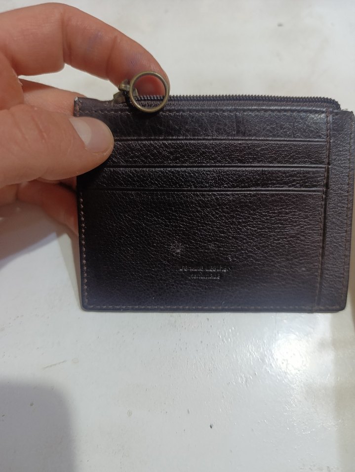 fermuarlı deri kartlık cüzdan - Görsel 3