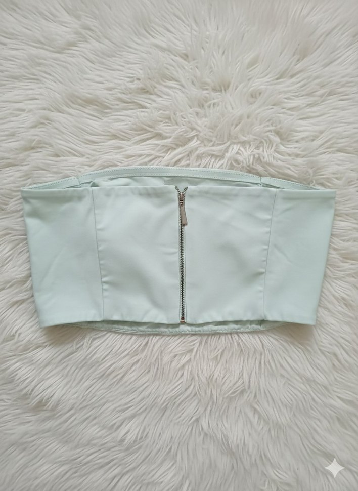 AdL beyaz Mini Kadın Straplez Bustiyer - Görsel 2