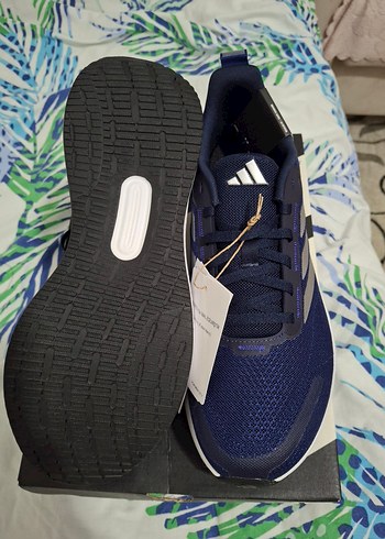 Orjinal Adidas Sıfır Erkek Lacivert Spor Ayakkabı Velcro Bantlı - Görsel 5