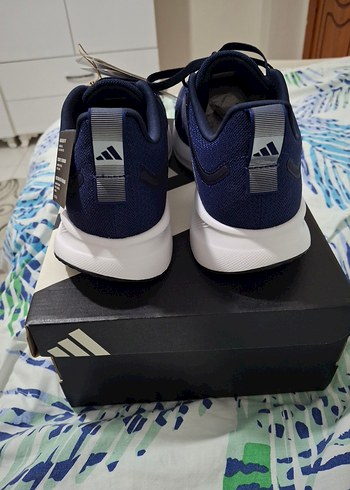 Orjinal Adidas Sıfır Erkek Lacivert Spor Ayakkabı Velcro Bantlı - Görsel 4