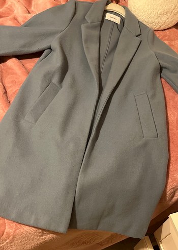 Mavi Klasik Kadın Kaban - Görsel 2