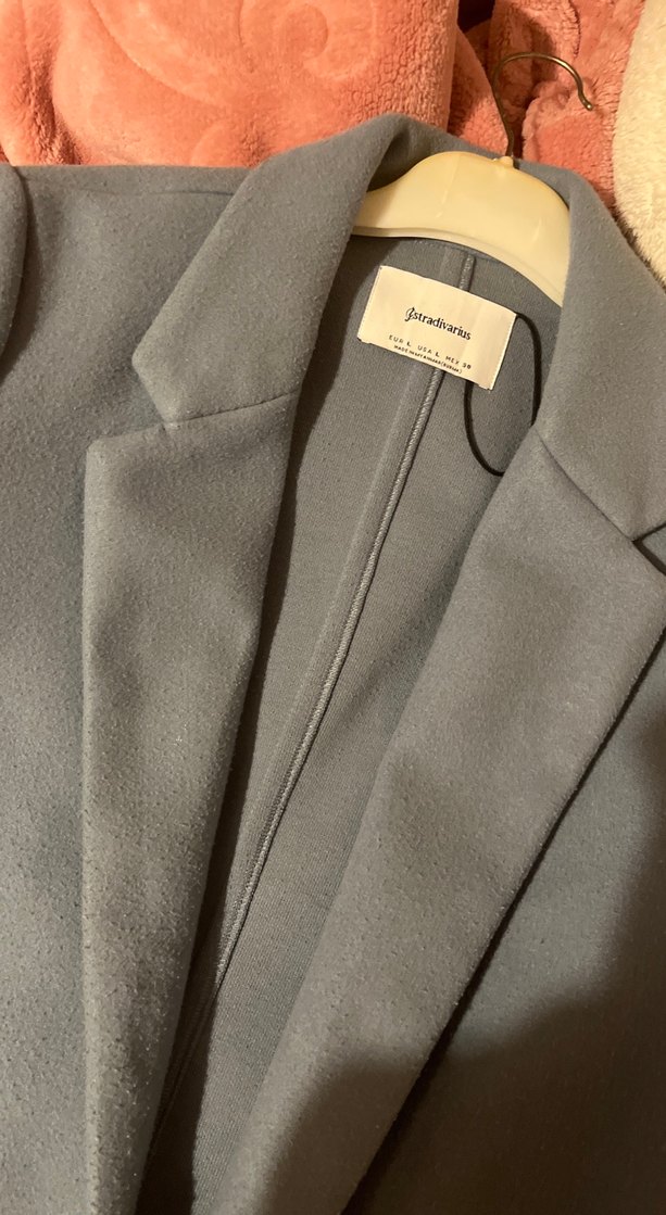 Mavi Klasik Kadın Kaban - Görsel 3