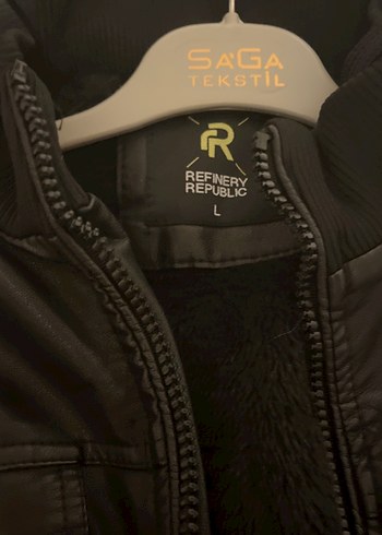 Erkek Siyah Deri Biker Ceket - Görsel 4