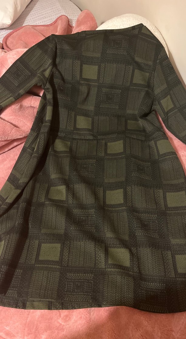 Kadın Yeşil Uzun Kollu Triko Elbise - Görsel 5