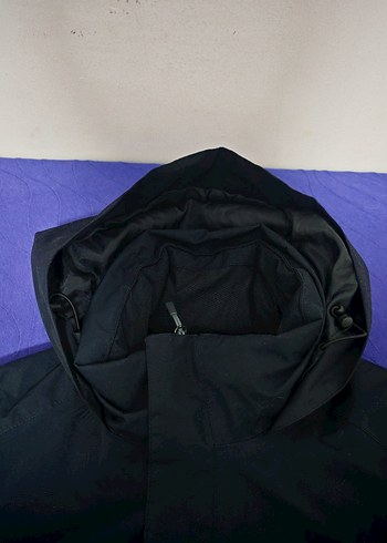 Fermuarlı Siyah Erkek Kapüşonlu Mont - Görsel 9