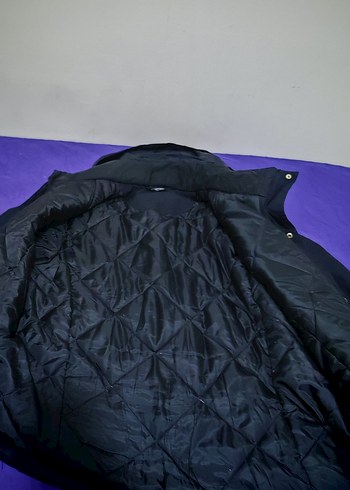 Fermuarlı Siyah Erkek Kapüşonlu Mont - Görsel 4