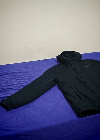 Fermuarlı Siyah Erkek Kapüşonlu Mont - Görsel 2