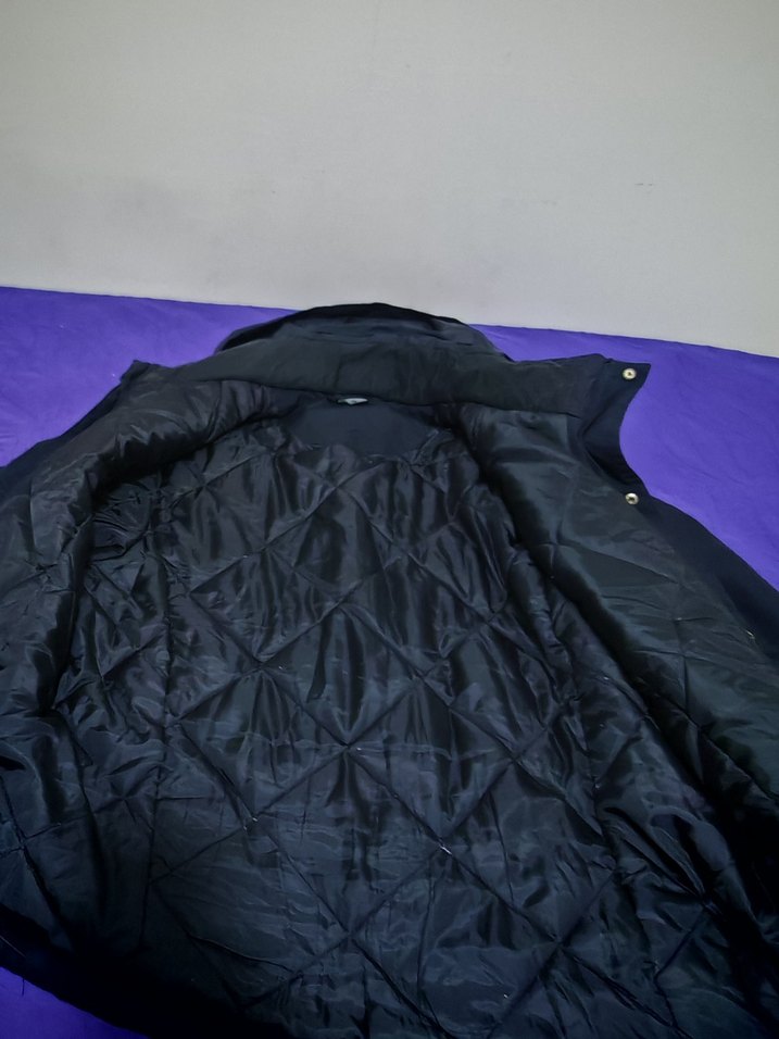 Fermuarlı Siyah Erkek Kapüşonlu Mont - Görsel 4