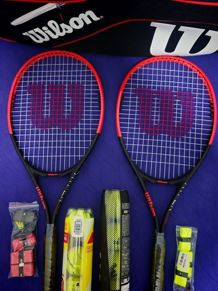 Wilson Renkli Kırmızı Tenis Seti - Görsel 2