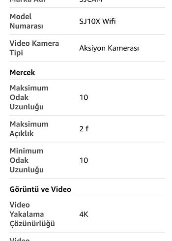 SJCAM SJ10X Aksiyon Kamerası - Görsel 6