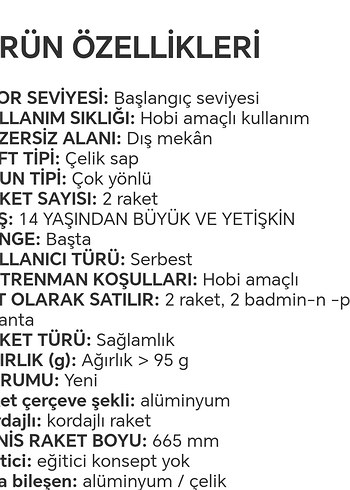 Badminton 2'li Raket Seti - Görsel 2