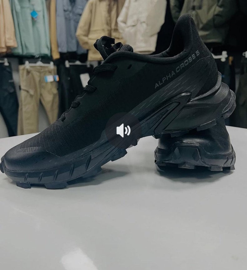 Salomon Erkek Siyah Spor Ayakkabısı Velcro - Görsel 2