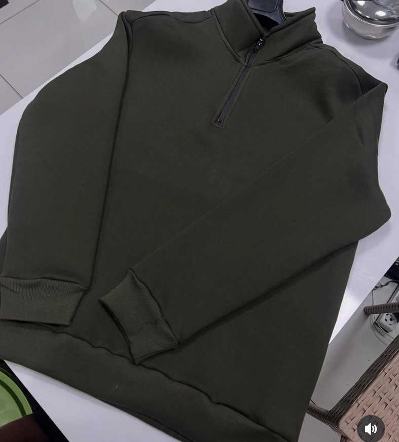 Fermuarlı Yarım Balıkçı Yaka Erkek Sweatshirt - Görsel 4